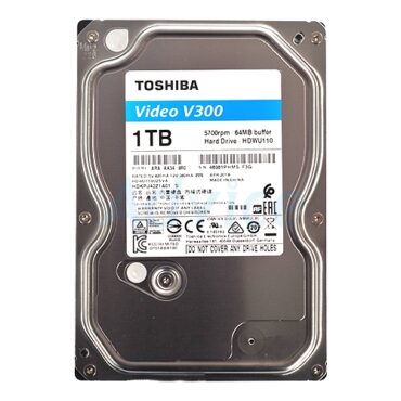 TOSHIBA HDWU110 100V 1TB 3.5" 5700 rpm AV Desktop Hard Drive