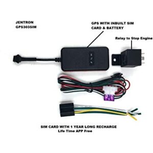 OSORO  PVC GPS Tracker with SIM Card Mobile App GPS-Tracking System for Car/Bus/Bike/Truck Anti-Theft Device