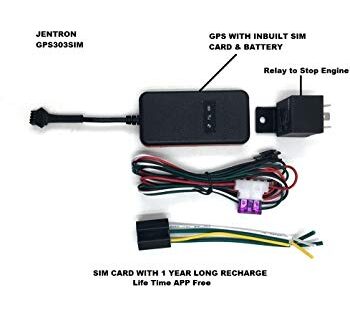 OSORO  PVC GPS Tracker with SIM Card Mobile App GPS-Tracking System for Car/Bus/Bike/Truck Anti-Theft Device