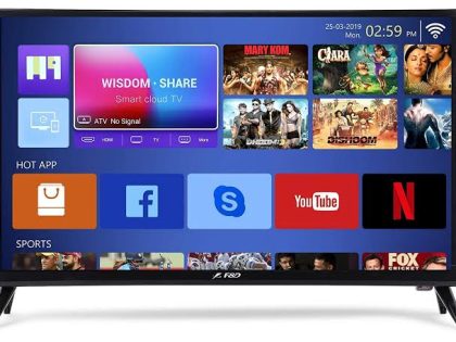 F&D 80 cm (32 inches) HD LED Smart TV T2V Range TLT-3219SDT (Black)