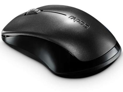 RAPOO 1620 Wireless Mosuse 2.4 GHz with USB Nano Receiver, Ambidextrous, PC/Mac/Laptop