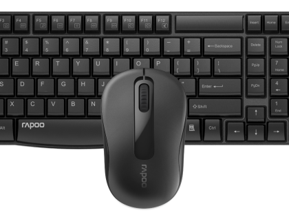 RAPOO  Wireless kit X1800S, 2.4 GHz with USB Nano Receiver, Ambidextrous, PC/Mac/Laptop