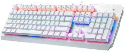 RAPOO GK500 (White) Mechanical Blue Switches Wired USB Gaming Keyboard