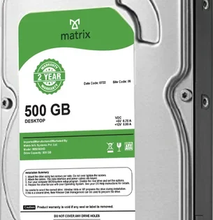 hdd 500 gb with 2 year warranty