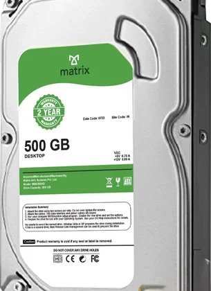 hdd 500 gb with 2 year warranty