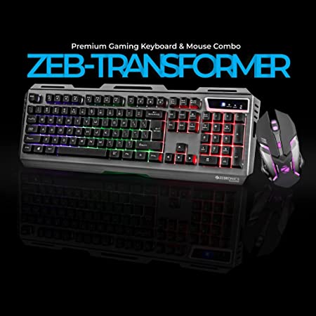 ZEBRONICS ZEB- TRANSFORMER GAMING KEYBOARD AND MOUSE
