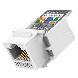 RJ45 CAT6 Network CAT6 Keystone Jack Toolless 90 Degree UTP Unshielded Modular Jack