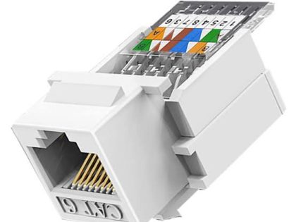 RJ45 CAT6 Network CAT6 Keystone Jack Toolless 90 Degree UTP Unshielded Modular Jack