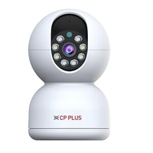 CP PLUS Smart Wi-fi CCTV Camera | 360° & Full HD Home Security | Full Color Night Vision | 2-Way Talk | Advanced Motion Tracking | SD Card Support (Upto 256GB) | IR Distance 20Mtr | EZ-P21