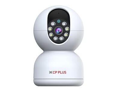 CP PLUS Smart Wi-fi CCTV Camera | 360° & Full HD Home Security | Full Color Night Vision | 2-Way Talk | Advanced Motion Tracking | SD Card Support (Upto 256GB) | IR Distance 20Mtr | EZ-P21
