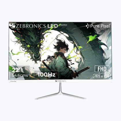 ZEBRONICS 62.23 cm (25 inch) Full HD IPS Panel Monitor (Zeb A25FHD LED 24.5inch 100Hz, Slim Design, 1080p, Ultra Slim, Built-in Speakers) (Response Time: 14 ms, 100 Hz Refresh Rate)